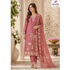 Ensemble de vêtements ethniques pour femmes, costume élégant Salwar Kameez pour les fêtes, les mariages, les festivals et les soirées - Product Image 4