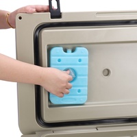 Glacière isotherme rigide à roulettes de 55 litres en PE pour le camping et la pêche
