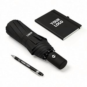 Business Gift Logo Print Portable Windproof Travel Compact Folding Umbrella Automatic Rain for Men Women Teenage - Product Image 1