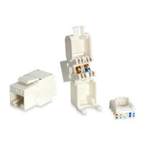 Connecteur femelle RJ45 - kit de 8 pièces, UTP Cat6, panneau keystone, installation sans outils, idéal pour les réseaux de haute vitesse. * - Product Image 1