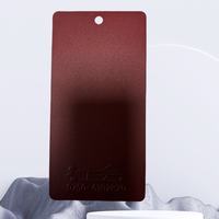 Revêtement en poudre époxy thermodurcissable à texture spéciale sable rouge foncé RAL, sur mesure OEM, pour application industrielle