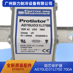 Ferraz Shawmut Protistor <b>Fuse</b> 700V AC 700A 1 Pole High Voltage Fast Blow Metal Accessory - Product Image 2