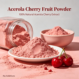 <span class=keywords><strong>Polvo</strong></span> de Jugo de Acerola 100% Natural, Soluble <span class=keywords><strong>en</strong></span> Agua, Grado Alimenticio, Liofilizado por Pulverización, Rico <span class=keywords><strong>en</strong></span> <span class=keywords><strong>Vitamina</strong></span> <span class=keywords><strong>C</strong></span>, Venta al Por Mayor - Product Image 1