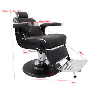 ขายร้อนคลาสสิกออกแบบเฟอร์นิเจอร์<span class=keywords><strong>Salon</strong></span>หนังสีดําโลหะ<span class=keywords><strong>Salon</strong></span>ผมNegroเก้าอี้Takara <span class=keywords><strong>Belmont</strong></span>ตัดผมเก้าอี้ - Product Image 2