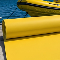 Tissu enduit Hypalon personnalisé, imperméable et résistant aux déchirures, pour bateaux pneumatiques