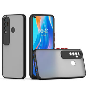 เคสโทรศัพท์มือถือ Tecno Spark7 <span class=keywords><strong>Pro</strong></span> รุ่นแฟชั่น สีดำด้าน โปร่งแสง ผลิตจาก TPU นิ่มและ PC แข็ง ป้องกันการกระแทก - Product Image 5