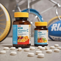 Complément Alimentaire OEM Vitamine C Extra Forte 1000 mg en Comprimés de Qualité Alimentaire Marque Blanche pour le Soutien Immunitaire