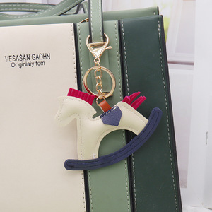2025 Shenglu Luxury PU <strong>Leather</strong> Horse Charm Angel Wings Car Key Bucket <strong>Bag</strong> with Pony Pegasus Pendant Cheap Gift with Chain <strong>Buckle</strong>