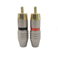 Nuevo Conector RCA Gris en Oferta, Conector de Audio y Video RCA de 6X6X2cm para Soldadura
