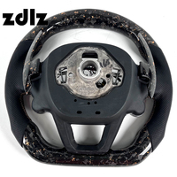 Volant en fibre de carbone forgé personnalisé avec palettes de changement de vitesse pour Volkswagen MK8 VW Golf GTI Tiguan 2014 2015 2016 2017