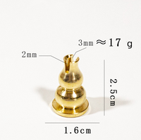 Petit 1.4*2.2cm grande taille 1.6*2.5cm laiton cuivre gourde fil métallique Mini plaque multifonction brûleur d'encens porte-encens