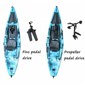 Vicking12 FT Single Seat Fishing Pedal Kayak With Electric Motor Lldpe Hull Sit-on-Top Touring Kayak PE Material For Sale