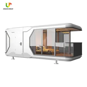 China america foldable container frame galvanized steel two story prefab tiny house with terrence