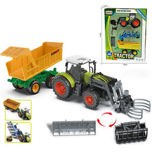 Escala RC Spray <span class=keywords><strong>Tractor</strong></span> luz música granja camión cosechadora jugar granja con spray sonido luz RC juguete granja Juguetes - Product Image 2