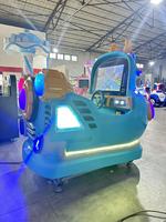 Manège à bascule en métal pour enfants à monnayeur Duoxing, machine de jeu d'arcade pour enfants, 220V, en anglais, 1 passager