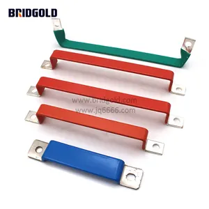 copper busbar 150A custom insulated with colorful insulated copper bus bar for battery