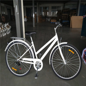 Bicicleta Urbana 700C para Mujer, 7 Velocidades, Ligera, con Portaequipajes Trasero, Venta Directa de Fábrica al Por Mayor - Product Image 1