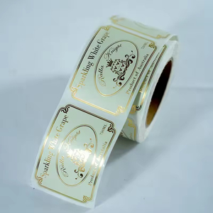 Etichette Adesive di Lusso in Lamina d'Oro e Argento, Stampa Personalizzata per Confezioni Premium con Laminazione Resistente e Impermeabile - Product Image 1