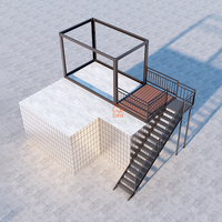 Fournisseurs de maisons préfabriquées de luxe configurables en kit, conteneur préfabriqué en acier à 2 étages pour usage résidentiel