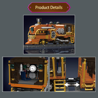 Mould King 12046 Nouveau Train Électrique Steampunk Urbain – Kits de Modélisme MOC en Briques – Puzzle pour Adultes – Cadeaux de Noël – Ensembles de Blocs de Construction