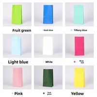 Sac en papier kraft de qualité alimentaire avec fond carré, personnalisé pour bonbons, snacks, bijoux, à emporter, avec logo imprimé offset et réduction