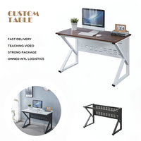 Bureau Modulable Moderne pour Télétravail, Table d'Ordinateur Simple pour Manager, Étudiant, Travail, Écriture et Étude