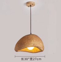 Lampe suspendue moderne E27 avec abat-jour en mousse pour restaurant, hauteur réglable, pour salle à manger/bar (1175-3)