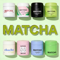 Boîte de conserve alimentaire 30-40g avec étiquette personnalisée, conteneur hermétique pour Matcha, Hojicha, café, thé, Ube, poudre de protéines