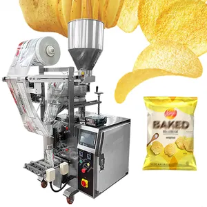 Hot sale automatic snack food mini puff plantain banana potato chips pouch bag packing machine price