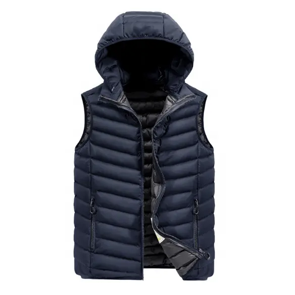China factory wholesale men's winter down jacket vests cheap men's vests
