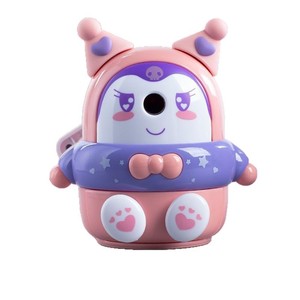 Sacapuntas automático Kuromi con alimentador de lápiz manual para niños y estudiantes, modelo de plástico tipo animal 8636 - Product Image 5