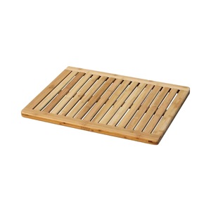 Modern minimalist washable <b>bamboo</b> bathroom <b>mat</b>, non-slip and leak-proof shower <b>mat</b>. - Product Image 1