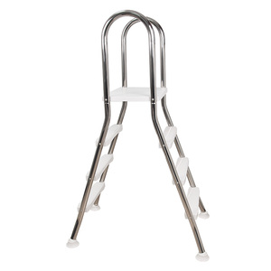 Precio de fábrica 304/316 acero inoxidable de doble cara sobre el suelo escalera para piscina - Product Image 3