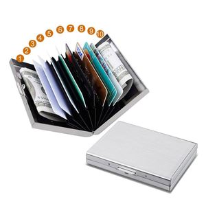 Xdh1808 High Quality Stainless Steel Clip <b>Wallets</b> Case Rfid Secure Credit Holder <b>Metal</b> Card <b>Wallet</b> - Product Image 1