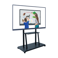 Tableau blanc interactif éducatif de 55 pouces avec résolution 4K, avec stylet/tactile pour la salle de classe