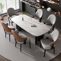 Chaise de salle à manger en métal creux en forme de queue de poisson, rembourrage doux pour usage domestique, hôtel, restaurant