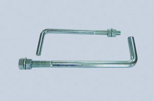 Perno y tuerca de anclaje de base de acero al carbono tipo L M20 M24 <span class=keywords><strong>HDG</strong></span> con arandela DIN estándar acabado liso - Product Image 6