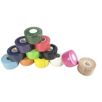 Bande adhésive élastique en coton EAB de 3,8 cm avec logo personnalisé, pour le pouce et les doigts, respirante, légère et protectrice