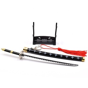 Personnage d'anime populaire personnalisé samouraï <span class=keywords><strong>Trafalgar</strong></span> Law épée métal artisanat épée porte-clés Spot cadeau art décoratif 22cm - Product Image 2