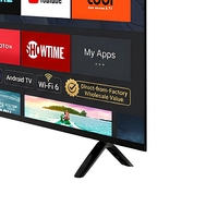Televisor LED Inteligente Android TV con WiFi 6, Pantalla LCD HDTV de 24 Pulgadas y 60Hz para Entrada de Señal, Pantalla Ancha