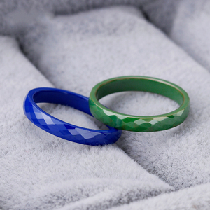 OAHLAN Gioielli alla Moda, Anelli in Ceramica Sfaccettati Personalizzati da 3mm in Viola, <span class=keywords><strong>Blu</strong></span>, Verde, Rosa e Bianco per Uomo e Donna, Fedi Nuziali all'Ingrosso - Product Image 5