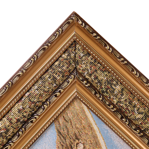 Decoración de Pared de San Miguel Arcángel, 43*53cm, Lienzo Religioso Dorado, Cuadros Artísticos con Marco, Decoración Católica para el Hogar - Product Image 5