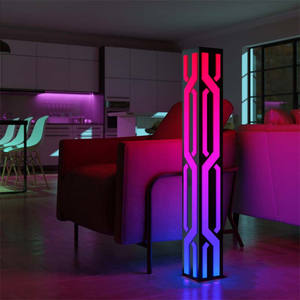 Nordic Modern Building Art Dekorative Raum atmosphäre Licht Fern gesteuerte LED RGB Smart Stand Stehle uchte - Product Image 3