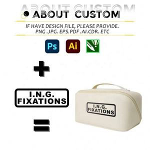 Factory Wholesale PU Leather Makeup Bag Custom Logo Waterproof Travel Bride Maids Square <b>Pillow</b> Cosmetic Bag - Product Image 2