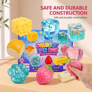 8 Pcs Squishy Fun Box Sensory Fidget <b>Toy</b> Set Slow Rebound Moldable Stress Relief <b>Desk</b> Gift - Product Image 3
