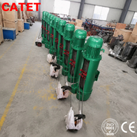 Travaux de construction atelier 5T chariot électrique palan à câble avec freins électromagnétiques 6m 9m hauteur machine de levage