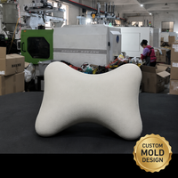 Coussin orthopédique en forme d'os, blanc cassé, avec nœud papillon, quatre coins arrondis, côtés encastrés, moulage par injection médical, OEM