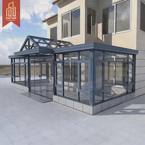 <span class=keywords><strong>Abri</strong></span> solaire extérieur préfabriqué en aluminium et verre au design moderne avec structure en alliage, <span class=keywords><strong>toit</strong></span> <span class=keywords><strong>plat</strong></span>, pour <span class=keywords><strong>jardin</strong></span>, patio, serre, véranda - Product Image 1