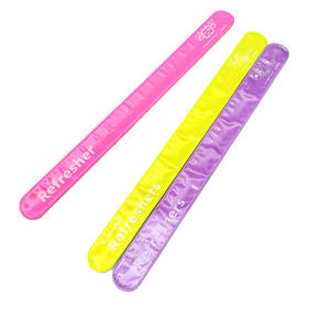 Pulseras reflectantes de Pvc/Brazalete de banda a presión de bofetada personalizado reflectante - Product Image 3