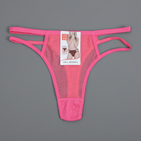 Sous-vêtements UOKIN de marque OBM, culottes string sexy en nylon transparent à taille basse pour femmes matures, charmantes et séduisantes.